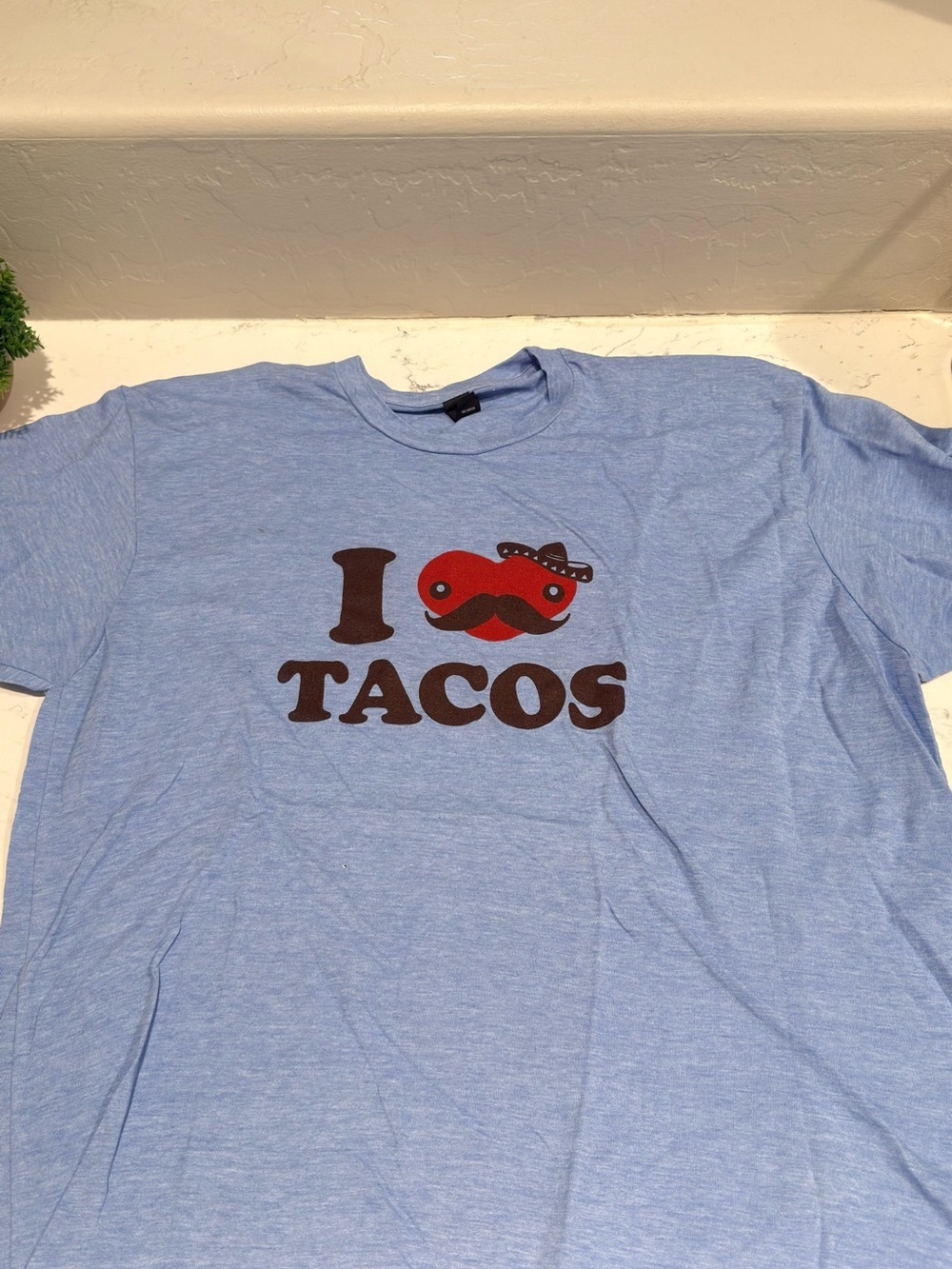 Light Blue "I ❤️ Tacos" Graphic Tee